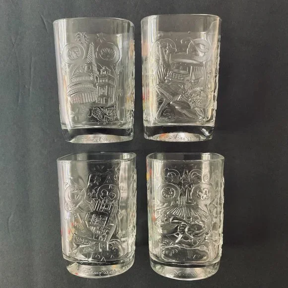VINTAGE Disney MCDonalds 2000 Anniversary Set of 4 Glasses NWOT - Picture 7 of 11